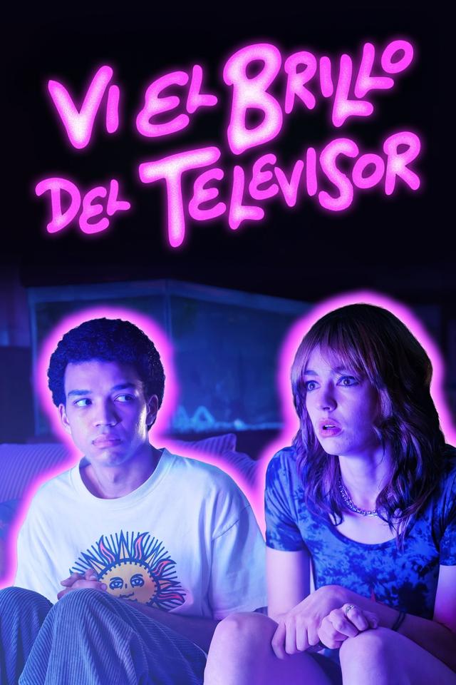 Vi el brillo del televisor